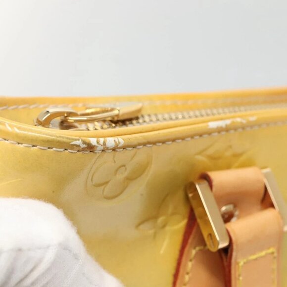 LOUIS VUITTON Monogram Vernis Houston Hand Bag Gris M91053 LV Auth ki5812 - Picture 10 of 16